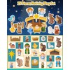 HARDWIND 25pcs Nativity Set for Kids, Christmas Story Playset Figurine,