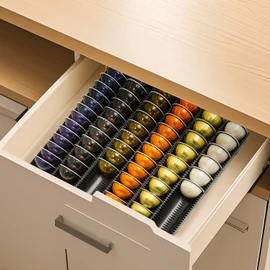 Coffee Pod Storage Holder Drawer Insert for Counter Compatible with Nespresso Vertuoline Capsules, Nespresso Pod Holder for Nespresso Vertuo for Home, Office, Coffee Station (3 Packs)
