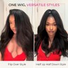 ISEE 3 In 1 Half Wig Kinky Straight Glueless Wigs