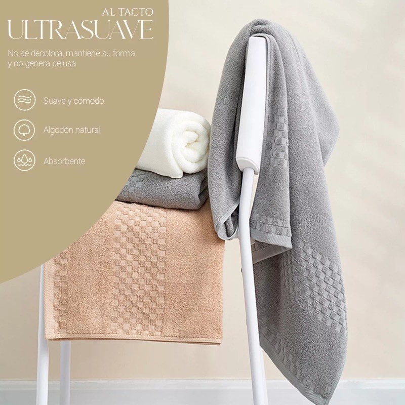 Shendy Vendy Toalla De Baño Grande Completo 100% Algodón Suave