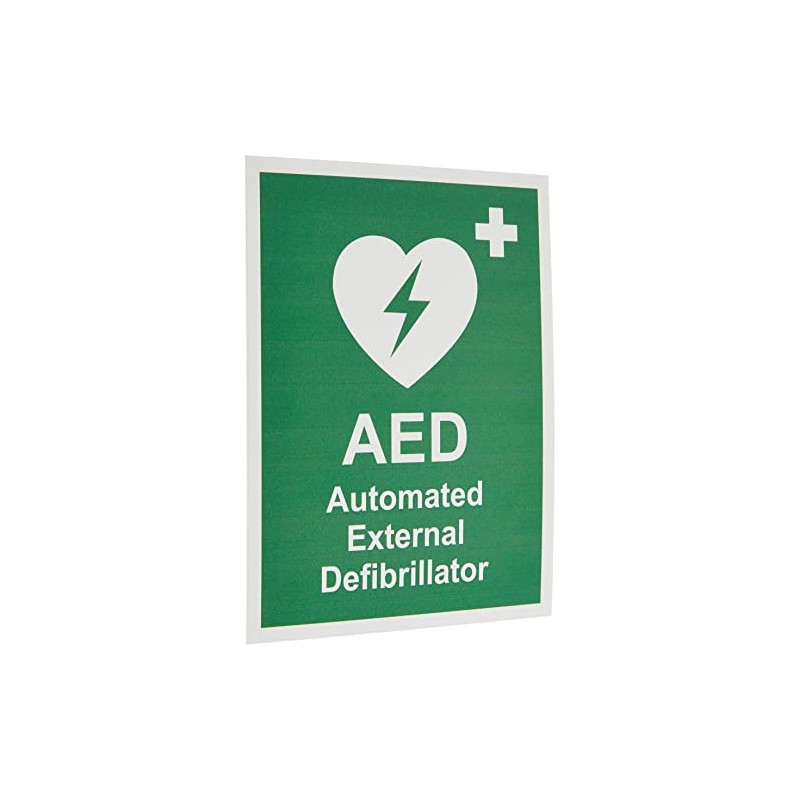 Seco AED Sign, Automated External Defibrillator 150 x 200 mm,