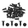 uxcell 30pcs Black Vehicle Car Plastic Rivets Trim Fastener Door