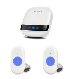 LIOTOIN Calling Bell, Nurse Calls, Home Use, Nursing Bell, Pager, Wireless Calls, Buttons, Alarm System, Call Bell, Button, Alarm System, Nursing, 1 Receiver & 2 Transmitters