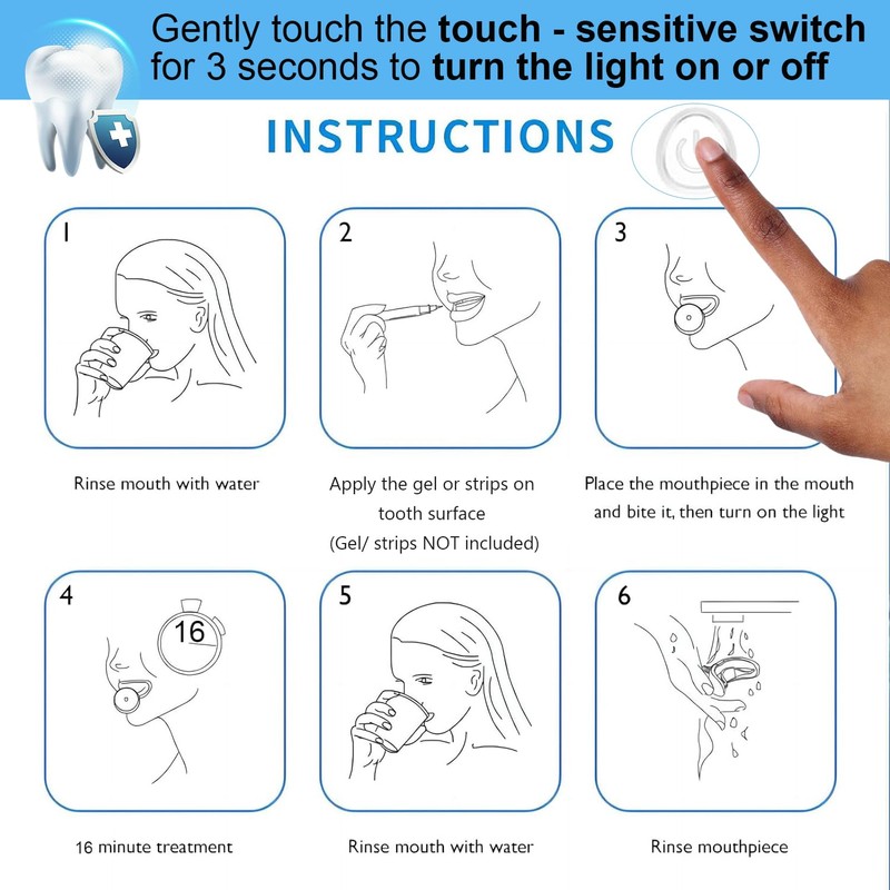 Teeth Whitening Light,10X More Powerful Blue Led Light Connected with