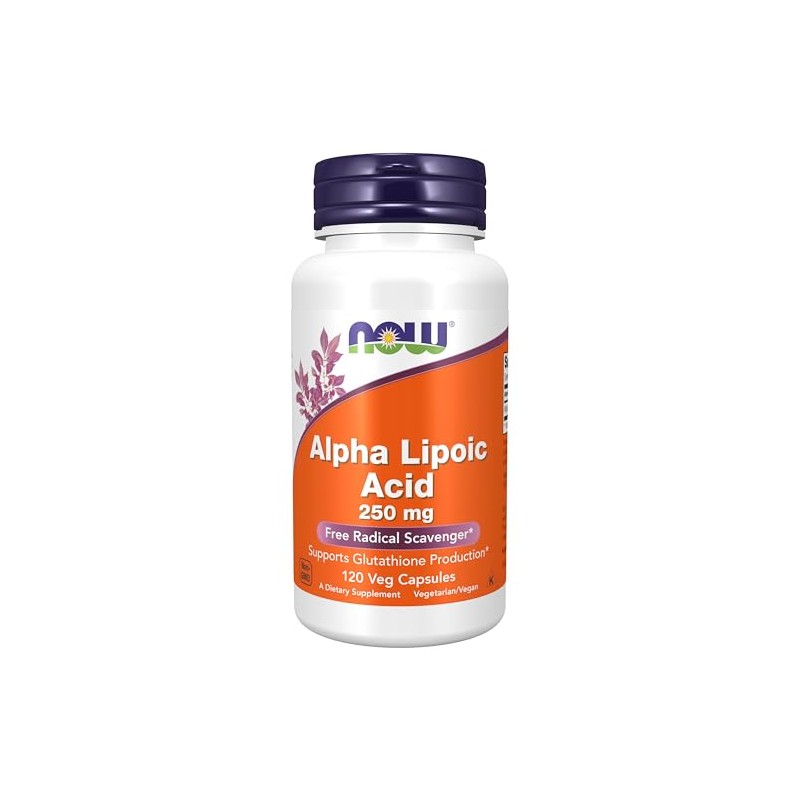 NOW Alpha Lipoic Acid 250 mg,120 Veg Capsules