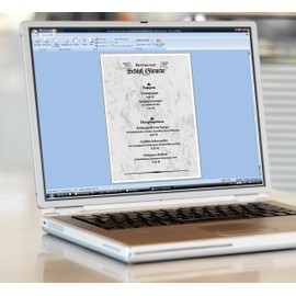 Sigel DP396 Writing Paper A4, 200 gsm double sided (50 sheets) - Marble grey