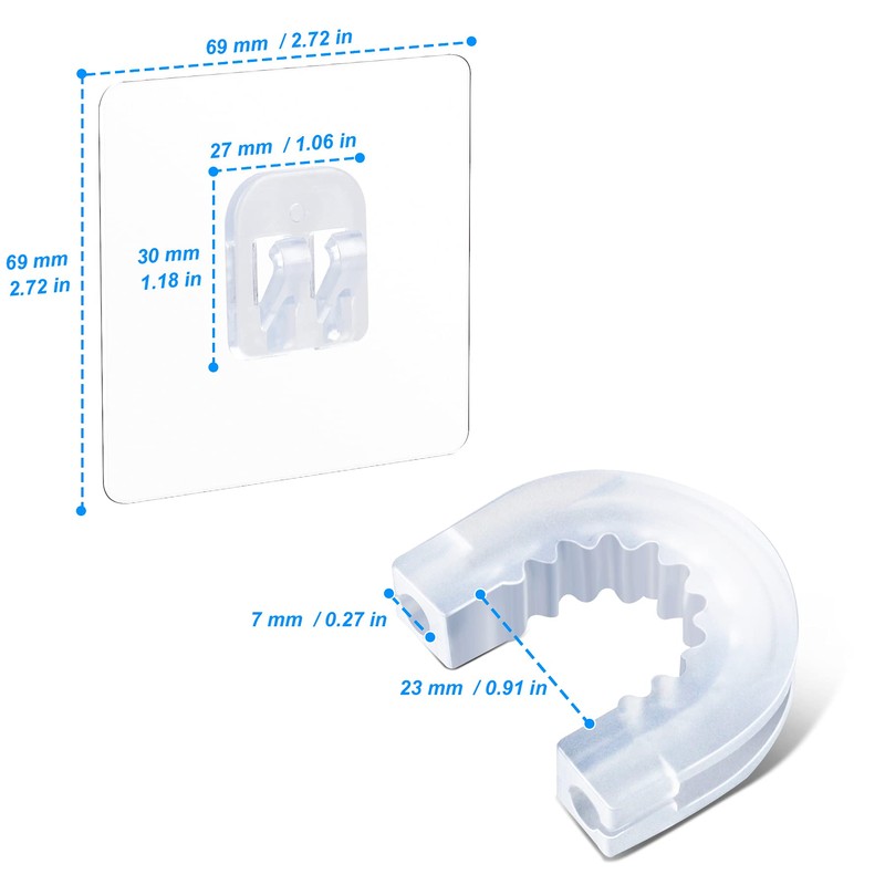 YeeBeny Bathroom Shower Caddy Connector with 2pcs Adhesive Sticker, Simple