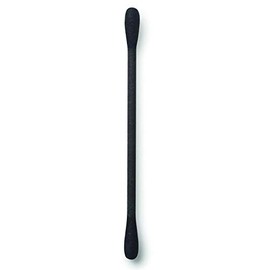 Black Cotton Swabs (100 ct) – Oval Shaped, Eco-Friendly, Gentle and Precise Swabs for Personal Care, Beauty, and Household Use