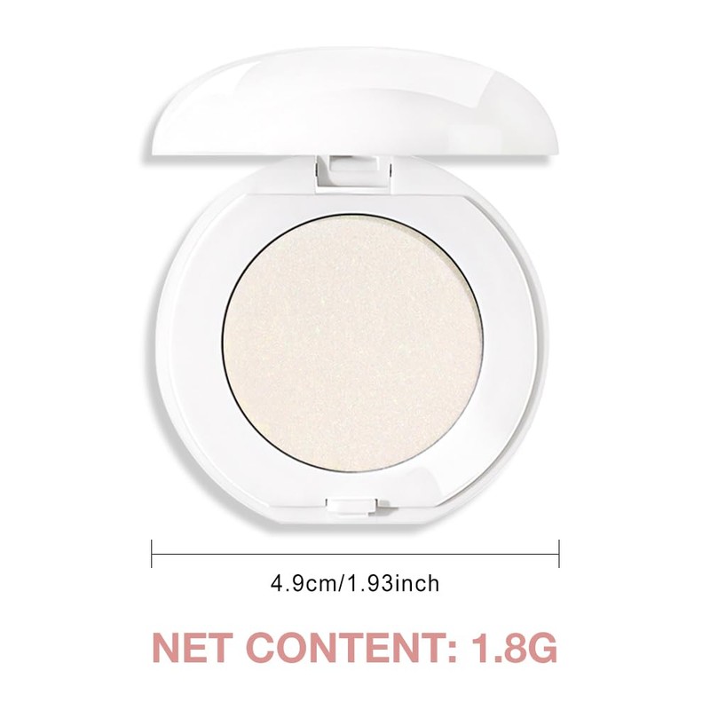 FERLYHR Single glitter eyeshadow - Low Saturation Shimmer eyeshadow, Waterproof