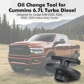 Ankiwi Oil Filter Plug Tool for MO285 05083285AA, Oil Filter Cap Off Tool for Cummins 6.7L Turbo Diesel, Designed for Dodge Ram 2500 3500 4500 5500, Easier and Cleaner to Change Motor Oils