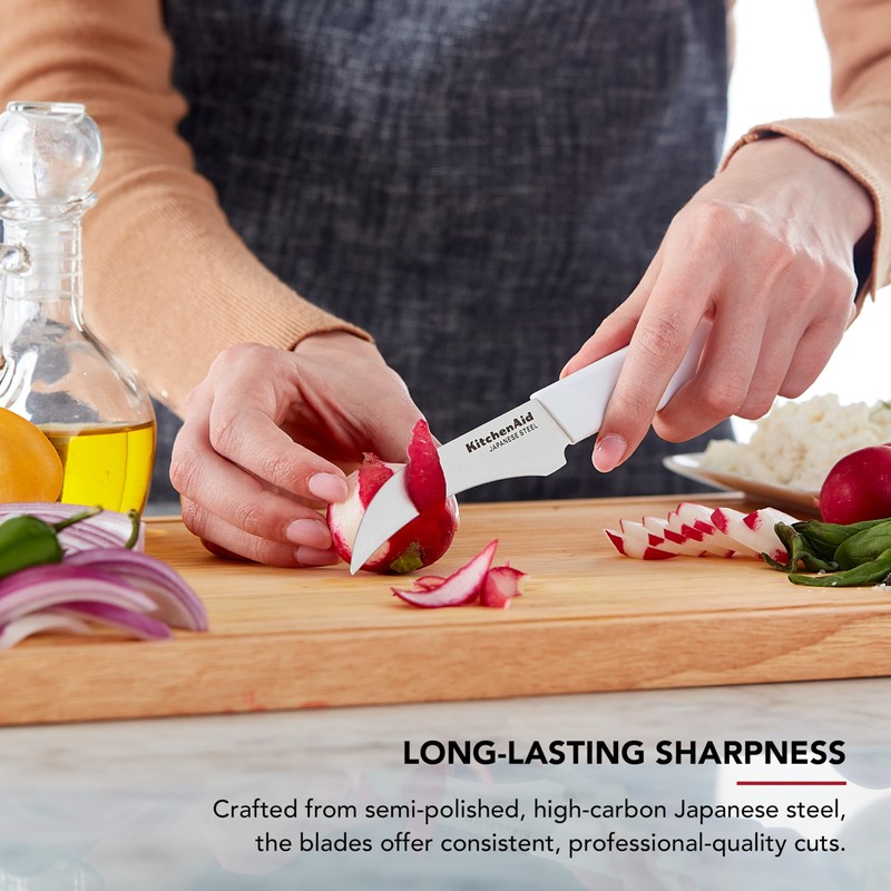 KitchenAid Paring Knife Set, High Carbon Stainless Steel Kitchen Knife