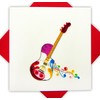 Artistic Guitar, Quilling Card 3D,Unique Dedicated Handmade, Design Greeting Card