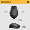 HP 280 Silent PC Wireless Mouse, HP Blue Optical Technology,
