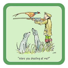 Farm Cottage Brands Set of 6 The Shooting Day coasters each with a different picture - great shooting present (we also sell the sets of table mats and serving mats to go with this) (AC23)
