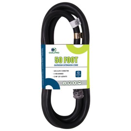 CoilPro 50FT Outdoor Extension Cord-16/3 SJTW Durable Extension Cable with 3 Prong Suitable for Gardens.