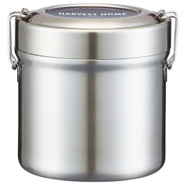 Skater STLB1 Thermal Bento Box, Rice Shape, 20.3 fl oz (600 ml), Basic, Vacuum, Stainless Steel