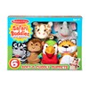 Melissa & Doug Safari Buddies Hand Puppets, Set of 6