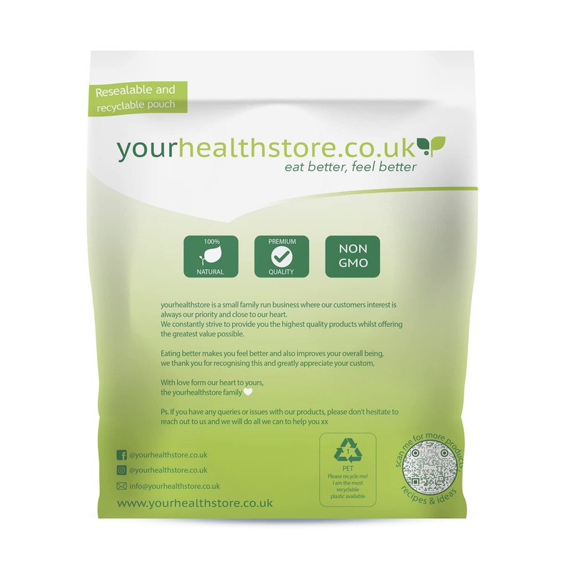 yourhealthstore Premium Whole Grain Gluten Free Oat Flour 1kg Made
