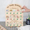 TinyKidz Daily Routine Chart for Kids, Visual Schedule, Routine Chart