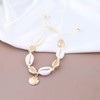 Vacaonio Bohemia Cowrie Shell Braided Rope Anklets Foot Chain Shell
