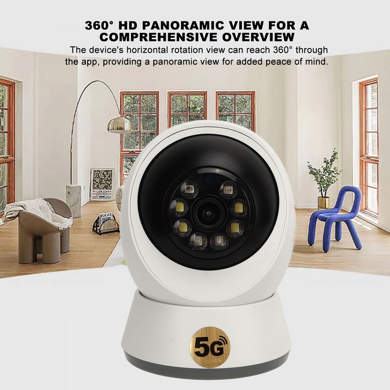 Home Security Camera 1080P WiFi PTZ Camera with 360 Degree