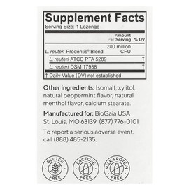 BioGaia, Prodentis® Oral Health Probiotics, Gum and Teeth Health, Mint, Candy Tablets 30 Tablets / BioGaia (바이오가이아), Prodentis® 구강 건강 프로바이오틱, 잇몸 및 치아 건강, 민트, 사탕 정제 30정