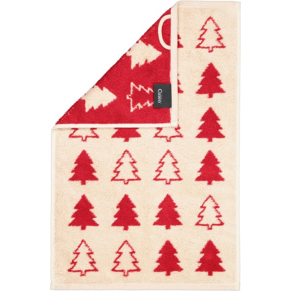Cawö Home Hand Towels Christmas Edition Christmas Trees 794 Natural