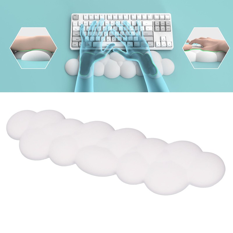 Cloud Keyboard Wrist Rest Smoothly PU Leather Keyboard Palm Rest