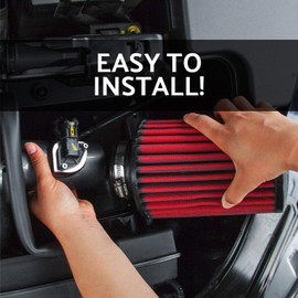 AEM 21-2259DK 4" Inlet x 9" Oval Element Dryflow Air Filter