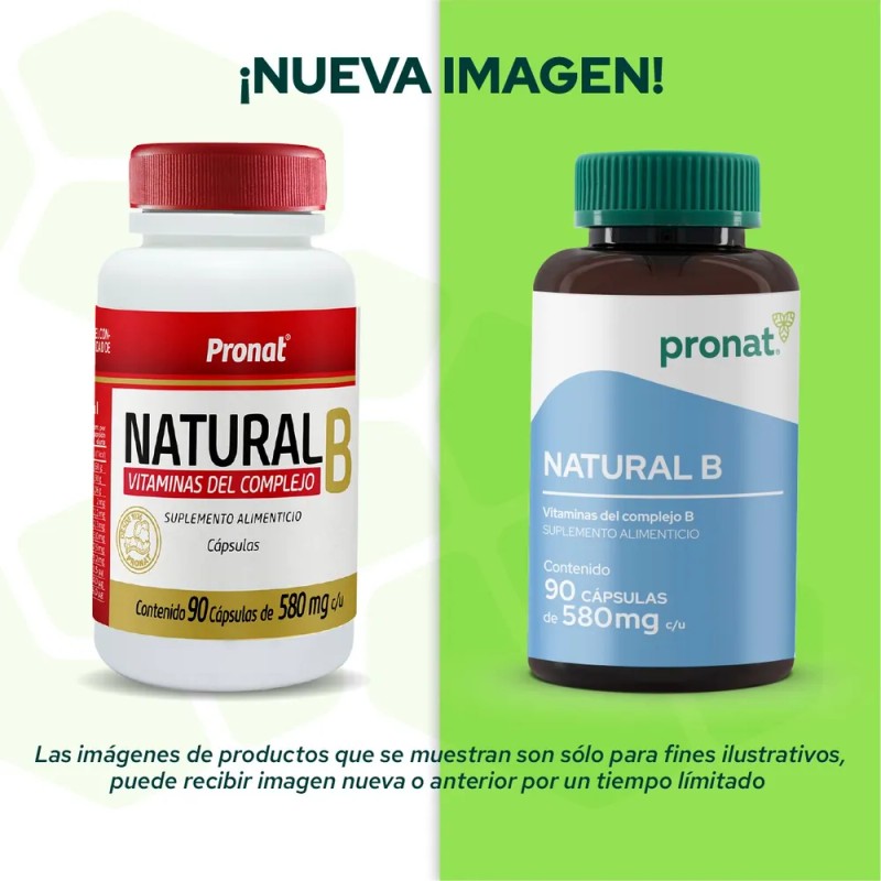 Suplemento Vitaminas Natural B Complex (90 Caps) - Pronat