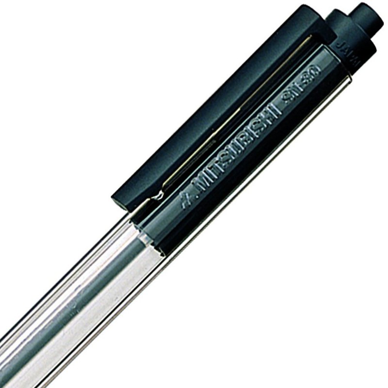 Mitsubishi Pencil New Liner 0.7mm Black SN80.24 10 Pens