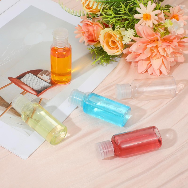 100 Pcs 1 OZ Travel Bottles with Flip Cap -