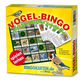 DiPrint Bird Bingo Game! With 63 Native Bird Species