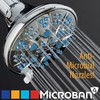 AquaDance Antimicrobial – Anti-Clog High-Pressure 6-Setting Shower Head with Microban