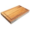 EcoDecors, Teak Cutting Board 10"x6", Reversible Compact Teak Wood Edge