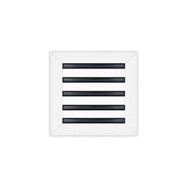 BUILDMART - 10x10 Mud in Air Vent Cover - Drywall Mud-in White Air Vent - Mud Linear Slot Diffuser - Register Grille for Ceiling and Walls - Texas Buildmart