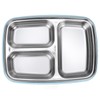 Thermal Insulation Bento Lunch Box 3 Grids Leakproof 304 Stainless