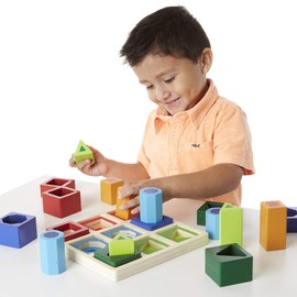 Melissa & Doug Consecutive shape sorting set