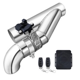 3 Inch Electric Exhaust Cutout with Elbow Valved Muffler Valvetronic Exhaust Valve Kit
