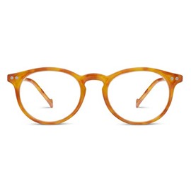 Peepers by PeeperSpecs Brain Trust Round Reading Glasses, Honey Tortoise, 47 + 2.25