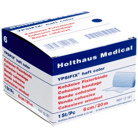 Ypsifix Haft color Fixierbinde 6 cm x 20 m, blau