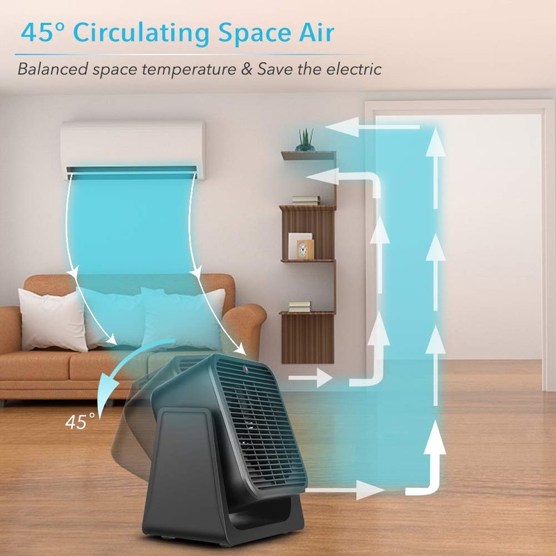 TRUSTECH 2 in 1 Fan and Heater Fan Combo, Portable
