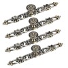 4 Sets Bronze Round Handles Cabinet Single Hole Pulls Furniture
