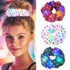 CAKURE Light Up Hair Scrunchies Polka Dots Scrunchie Hair Accessories