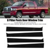 4pcs Black Pillar Posts Door Trim B Pillar Posts Door