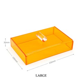 EASYTODENTA Dental Curing Light Protector Box Orange Ultraviolet Shield Cover Box with 2 Size (Large)