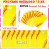 HEPAPATE 40Pcs Softball Party Favors Bag,Softball Treat Candy Bags with