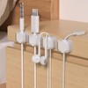 Beiyan Pack of 8 cable wall clips (transparent white)