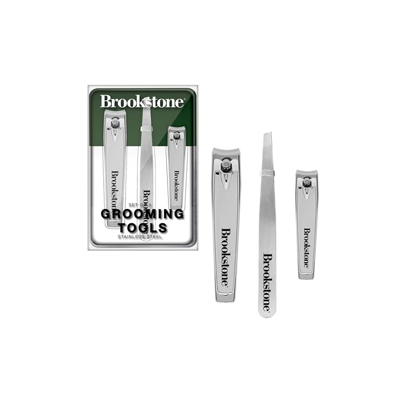 Brookstone Nail Clippers Set - Premium Stainless Steel Nail Clipper
