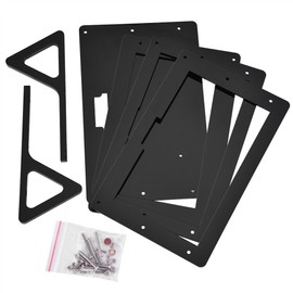 7 inch Screen Case, Acrylic Protective Case Shell with Stand Holder for 7 inch Display Screen, Black